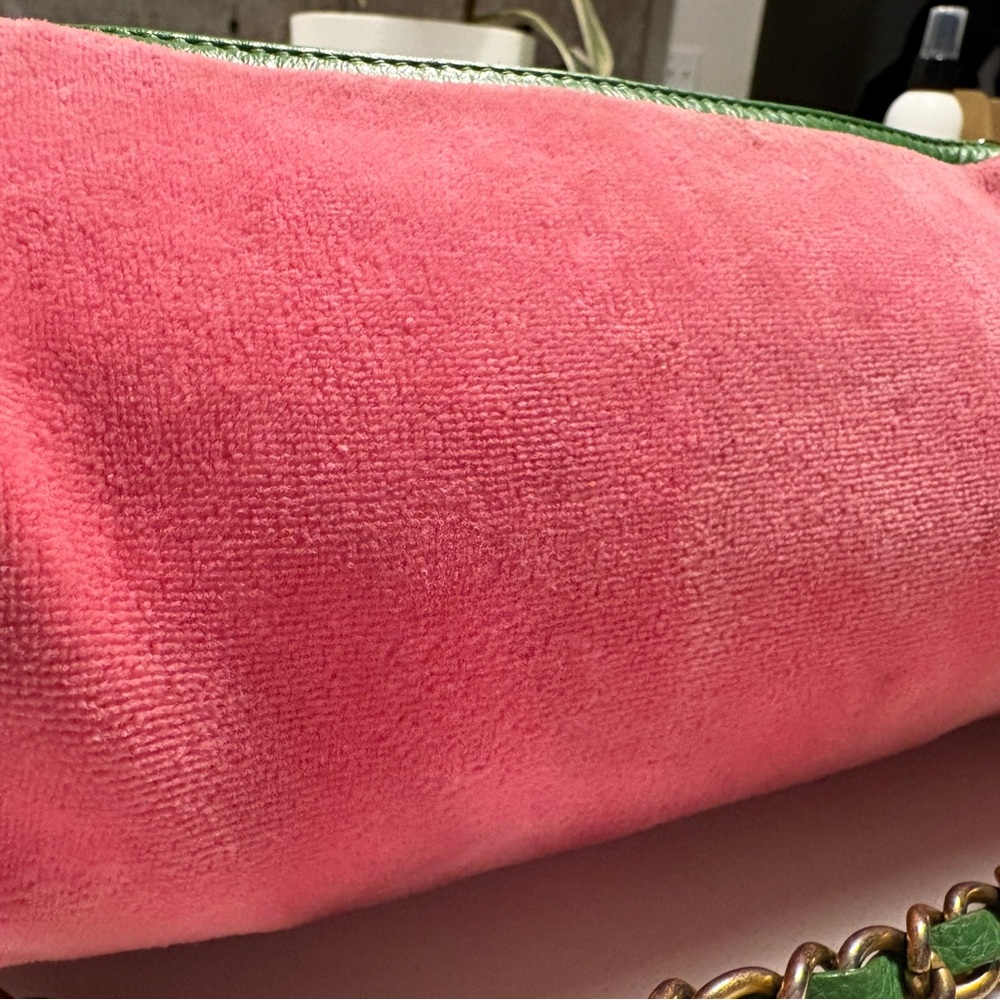 Juicy Couture Velour Pink and Green Women's Bag - Picture 5 of 11